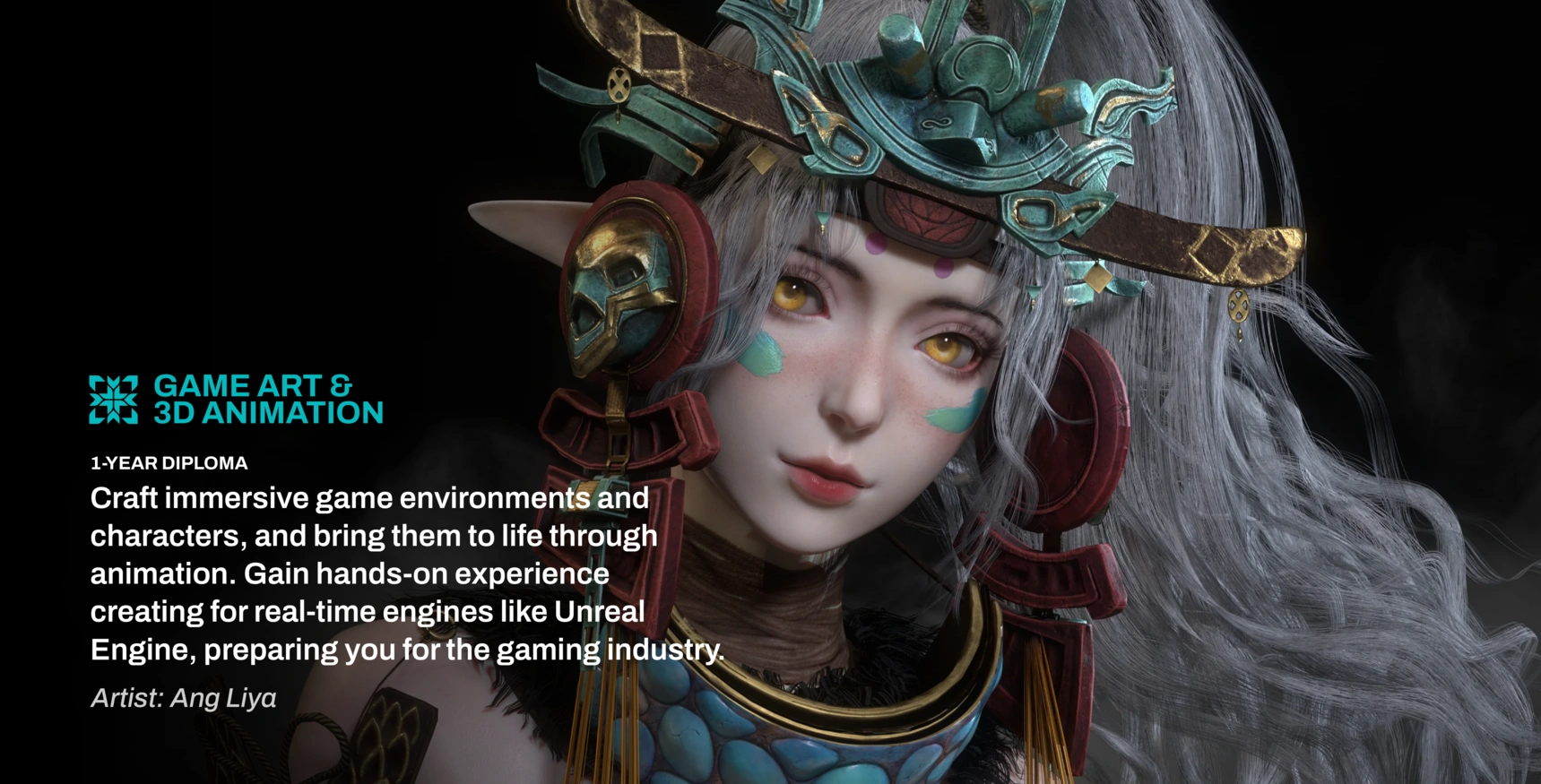 A beautifully detailed character design showcasing intricate armor and accessories, emphasizing creativity in game art and animation.