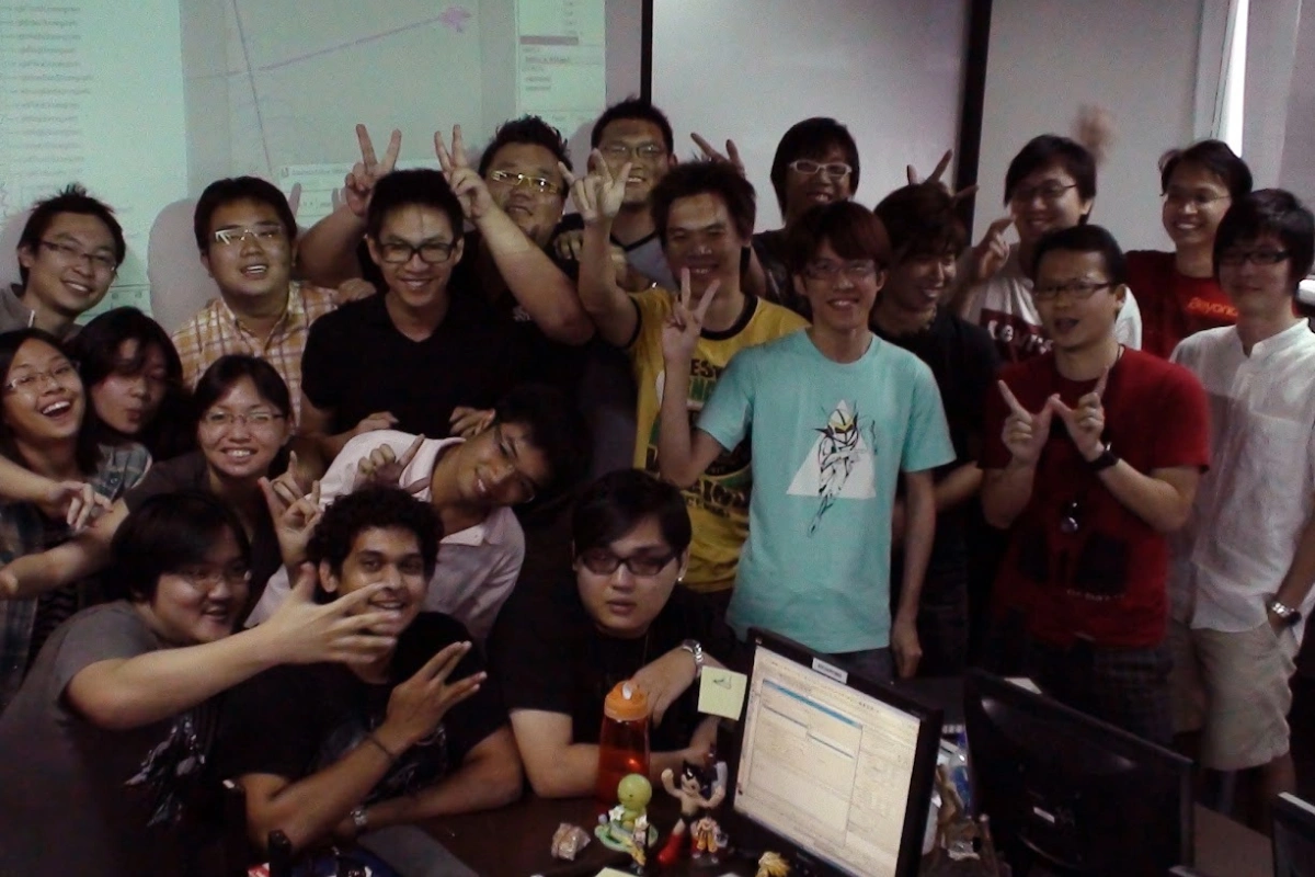 Students gathered at their workstations in an early 3dsense classroom.