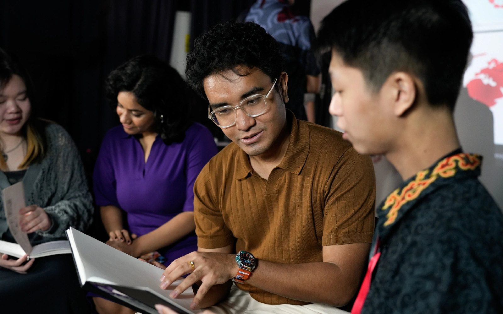 Participants engaging with one another during the 3dsense Bootcamp