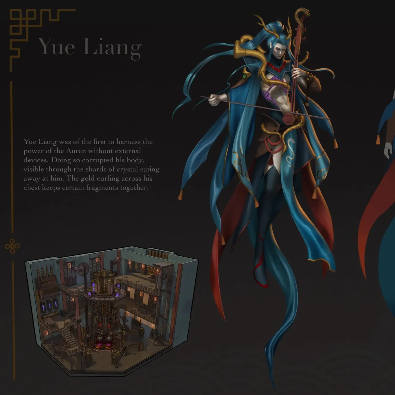 Ash Baheti Yue Liang Character Concept Art Work for 3dsense Media School Assignment